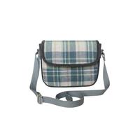 Earth Squared Fair Trade Tweed Mila Crossbody Bag Messenger Bag with Zip Pockets (Skye Tweed)