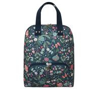 Earth Squared Floral Cotton Canvas Backpack - Blue