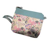 Earth Squared Jacobean Canvas Messenger bag - one size - Canvas - Cream/pink