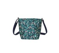 Earth Squared Jacquard Bucket Bag - Compact & Chic Shoulder Bag with Organised Storage, Elegant yet Practical Crossbody for Everyday Sophistication (Teal)