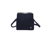 Earth Squared Plain Wool Logan Bag - Ethical & Sustainable Crossbody & Shoulder Bag, Smart Everyday Handbag with Adjustable Strap (Navy Wool)