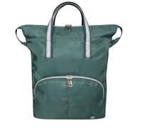 Earth Squared Recycled Voyage Ellie Backpack - Women’s Lightweight Day Backpack with Tablet Sleeve, Adjustable Straps & Zip Closure - 33 x 36 x 10 cm (Green)