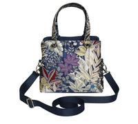 Earth Squared Spring Jacquard Camille Hand Bag - Blue