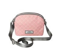 Earth Squared - Spring Oil Cloth Halfmoon Bag Cross Body Bag Shoulder Bag for Woman (Pink Sorbet)