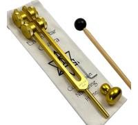 Earth Star 68.05 Hz (9th) Tuning Fork with Attenuator - Sound Healing and Biofield Harmonization - Vibration Therapy Tools - Weighted Boot | Gold