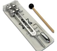 Earth Star 68.05 Hz Tuning Fork for Grounding, Relaxation, Sound Therapy, Biofield Harmonization, and Chakra Alignment - Silver