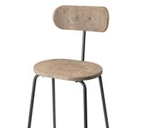 Earth Stool bar stool with Backrest Mater - 5704794060688