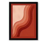 Earth Strata Minimalist Framed Wall Art Print A3 (42×29.7cm) Black, Wall Decor for Living Room, Bedroom, Office & Home, Ready to Hang, Art Gift