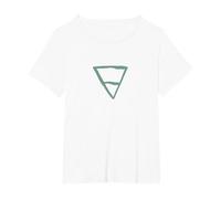 Earth Symbol T-Shirt, Women's Plus, White, 5X