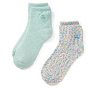 Earth Therapeutics Aloe Socks, 2 Pair Per Package (1 Pair Multi-colored, One Pair Aqua) by Earth Therapeutics