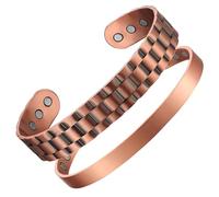 Earth Therapy Value Pack 2 Pure Copper Magnetic Bracelets for Men and Women