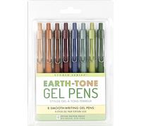 Earth-Tone Gel Pens - 8 Smooth Writing Pens