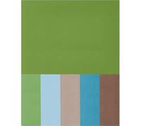 Earth Tones Cardstock Paper 8.5 x 11-50 Sheets 65lb/176gsm Solid Core - Olive Green Brown Tan Teal Blue - Acid Free Card Stock for Scrapbooking Crafts Card Making - Made in USA