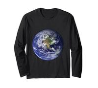 Earth View Space Planet View Astronomy Nature Lovers Space Long Sleeve T-Shirt