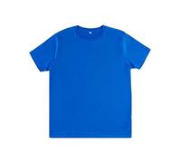 Earth Wardrobe Heavyweight Organic Cotton T-Shirt - Men’s/Unisex Plain Tee, Thick Soft Fabric, Durable Everyday Basic Bright Blue
