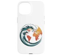 Earth Wave Environmental Awareness Design Case for iPhone 15