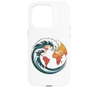 Earth Wave Environmental Awareness Design Case for iPhone 15 Pro