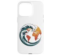 Earth Wave Environmental Awareness Design Case for iPhone 15 Pro Max
