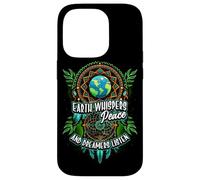 Earth Whispers Peace and Dreamers Listen Dreamcatcher Boho Case for iPhone 14 Pro