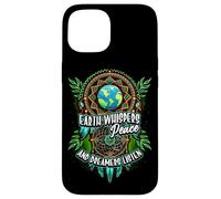 Earth Whispers Peace and Dreamers Listen Dreamcatcher Boho Case for iPhone 15