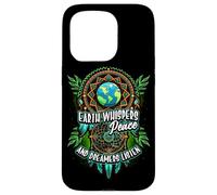 Earth Whispers Peace and Dreamers Listen Dreamcatcher Boho Case for iPhone 15 Pro