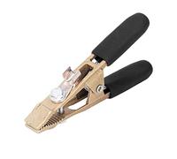 Earth Wire Clamp Brass Grounding Work Clamp Heavy Duty Welding Pliers 260A High Current Conductive for Argon Arc Welding Gas Shielded Welding and Industrial Applications (Red Cover) (Black Cover)