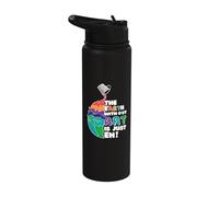 Earth Without Art is Just Eh - Planet Art - Earth Day Stainless Steel Insulated Water Bottle