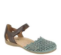 Earth Women's Bronnie Flat Sandal, Meium Green 310, 4 UK