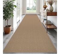EARTHALL Runner Rug 3x16 Ft Washable Runners for Hallways Extra Long Woven Non Slip Entryway Runner Braided Kitchen Runner Indoor Outdoor Carpet Runners for Hotels, Hall, Stair, Orange/Tan/Brown