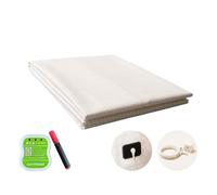 earthbeat Classic Earthing Flat Sheet. UK Adapter Included. Free Grounding Tester Kit. Silver Fiber and Smooth Cotton. Undyed, Suitable for Chemical Sensitivity. For King or Super King Bed. 90×230cm.