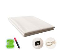 earthbeat Classic Earthing Flat Sheet. UK Adapter Included. Free Grounding Tester Kit. Soft and Smooth Combed Cotton with Silver Fiber. Undyed and Suitable for Chemical Sensitivity. 90x230cm.
