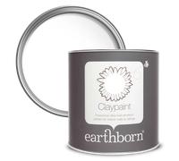 Earthborn Claypaint, White Clay 2.5L | Eco-Friendly, Natural, Breathable Paint, For Walls and Ceilings, Matt Finish, Emulsion Paint