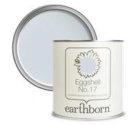 Earthborn Eggshell No. 17 Paint, Tick-Tock 2.5L | Eco-Friendly, Low-VOC, Durable Paint, Silk Finish