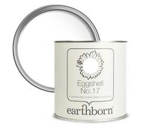 Earthborn Eggshell No. 17 Paint, White Clay 750ml | Eco-Friendly, Low-VOC, Durable Paint, Silk Finish