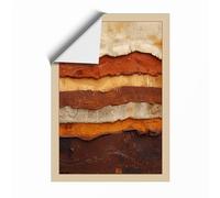 Earthbound Strata Abstract Unframed Wall Art Print A3 (42×29.7cm), Wall Decor for Living Room, Bedroom, Office & Home, Art Gift