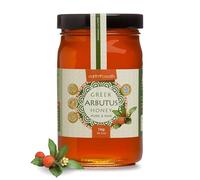 Earthbreath Greek Arbutus Raw Honey 1kg - Pure, Natural & Unprocessed Strawberry Tree Honey, Low-Sugar Bitter Honey, Unfiltered & Unpasteurised, Ideal for Toast, Porridge & Pancakes