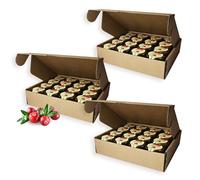 Earthbreath Raw Honey with Cranberries - 30g (1.06 oz) x Pack of 48 - Honey Jams with Multiple Flavours - For Hotels, Restaurants & Etc - Healthy Immunity Support - Free from Artificial Additives