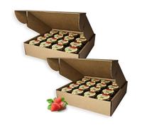 Earthbreath Raw Honey with Strawberries - 30g (1.06 oz) x Packs of 32- Jams with Multiple Flavours - Sea Buckthorn - Rowanberries - Cranberries - Lingonberries - Sugar-Free