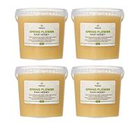 Earthbreath Spring Flower Raw Honey - 12kg (4x3kg) - Pure, Unprocessed, Unpasteurised, Unfiltered - Wildflower Honey From Single Apiary - Natural Sweetener for Cooking, Coffee, Tea, Drinks, Food