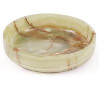 EARTHEN CRAFTS Marble Serving Bowl 8" Green Onyx Natural Stone Fruit Bowl For Kitchen Counter, Decorative Salad Bowl Holder For House-warming Wedding Present