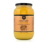 Earthen Story A2 Ghee from Gir Cow 1 Litre | A2 cow ghee bilona method from curd | 100% Pure, Natural & Healthy | A2 gir cow ghee in Glass Jar | Lab Tested