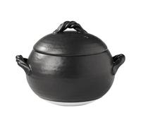 Earthenware Clay Casserole Pot, Japanese Ceramic Cooking Pot with Lid, Versatile Soup Pot for Home Kitchen or Restaurant Use, Oven Safe Cookware