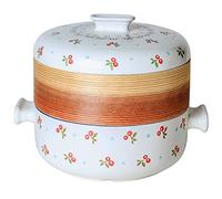 Earthenware Pot, Ceramic Stockpot Stew Pot Hot Pot Clay Pots - Ideal Kitchenware for Mom or Kitchen Lovers(4L)