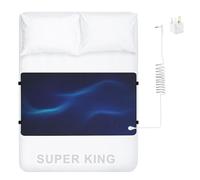 Earthing Grounding Mat for Bed, 10% Silver Fiber & 90% Soft Leather, Earth Mat for Improved Sleep, Reduced Anxiety, Pain, Inflammation, Relief (68 X 182cm (Super King))
