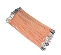 Earthing jumper 100pcs Copper Clad Aluminum Bridge Ground Braided Wire 8mm Electrical Connection Flexible Span Cable20/25/30cm(2.5.0mm square,25cm)