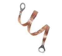 Earthing jumper 2.5/4.0/6.0mm Copper Clad Aluminum Braid Hole 8mm Ground Connection Flexible Wires(6.0mm2 x 200mm,50pcs)