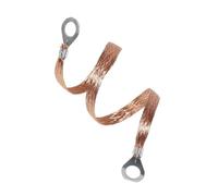 Earthing jumper 5~100pcs Gounding Lead Wire Copper Clad Aluminum Braid Span Cable Durable Bridge Connection Ground(Length 200mm,100PCS_2.5MM2)