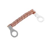 Earthing jumper 6 Pcs Pure-copper Bridge Grounding Wire Copper Braided Cable Jumper Connection Durable Ground Lead(6 Pcs Type2)