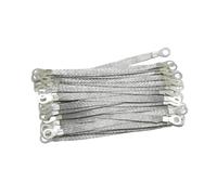 Earthing jumper Flange ground wire 4m2 flange electrostatic jumper braided tape connection(TYPE-B,S6xW11xD8x300mm)