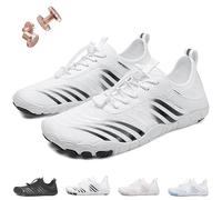 Earthing Shoes Copper Ground Shoes Barefoot Walking Shoes for Women Soft Comfortable, C White And Black, 10 UK